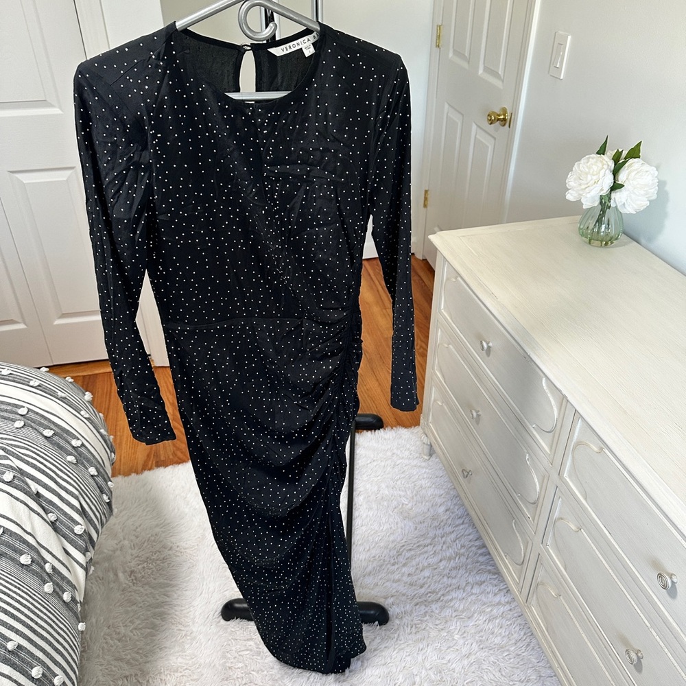 Veronica Beard Long Sleeve Maxi Dress